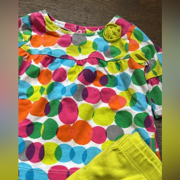 Carters multi colored polka dot 2pc outfit infant girls size 3 months - Picture 2 of 2